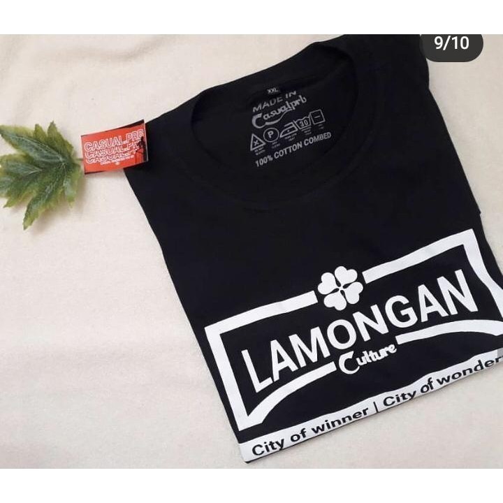Kaos T Shirt Pria Lamongan City Firm Culture La Mania