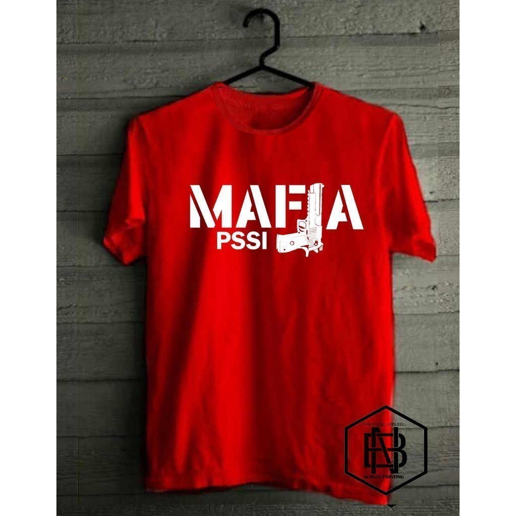 Kaos T Shirt Pria Fuck Pssi Fuck Mafia Casual Ultras Hooligan