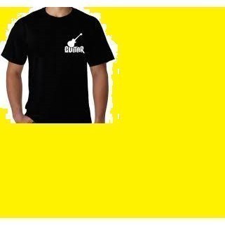 Kaos T Shirt Pria Guitar Guitarist Gitaris