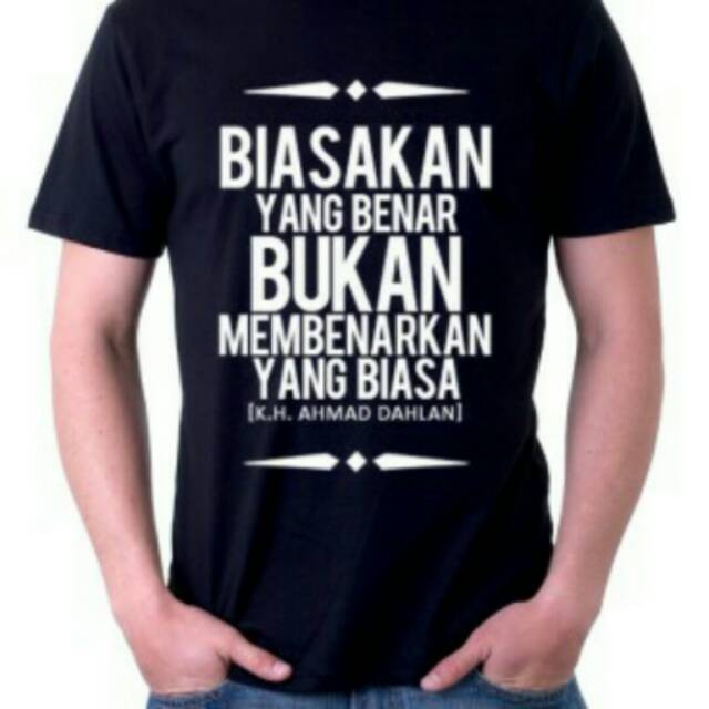 Kaos T Shirt Pria Kh Ahmad Dahlan