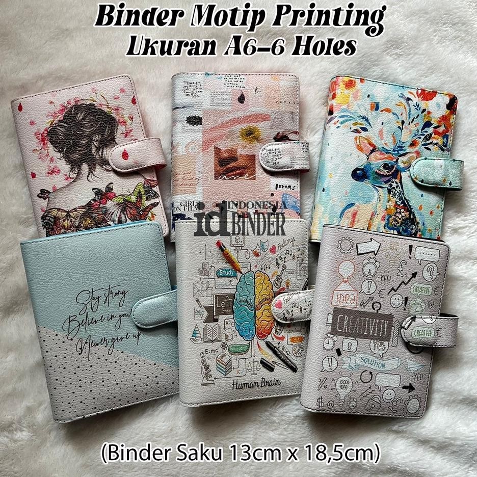 

Binder Motip Printing U.A6 6 Hole 12 Motip Pilihan