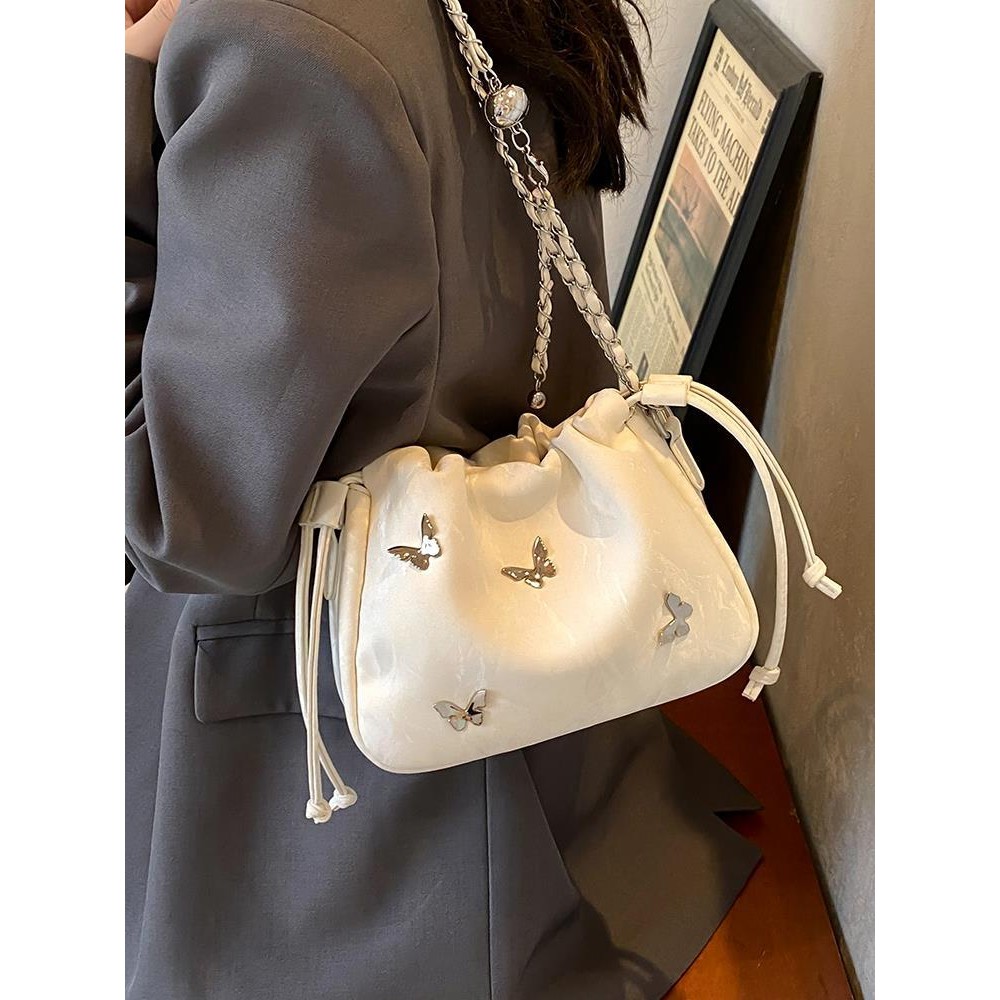 Tas Ember Rantai Trendy/Tas Lipit Fashion Crossbody