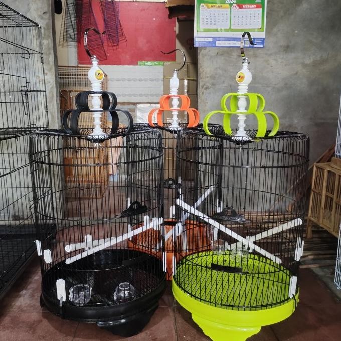 sangkar burung jalak,murai trotol,beo dll besi bulat jumbo D42cm.