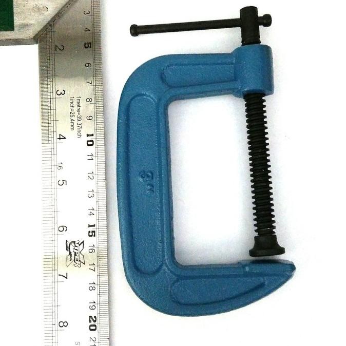 DISKON TENKA Catok C / Klem C / Clamp C 3" Heavy Duty Made in Japan