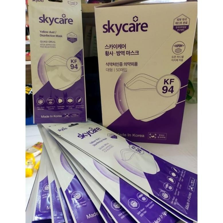 Masker Medis Skycare Yellow Dust (KF94) 1 box isi 50pcs