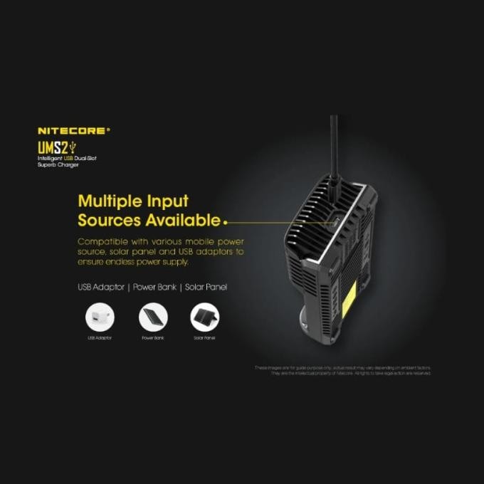 Promo Nitecore Ums2 Intelligent Usb 2 Slot Superb Charger