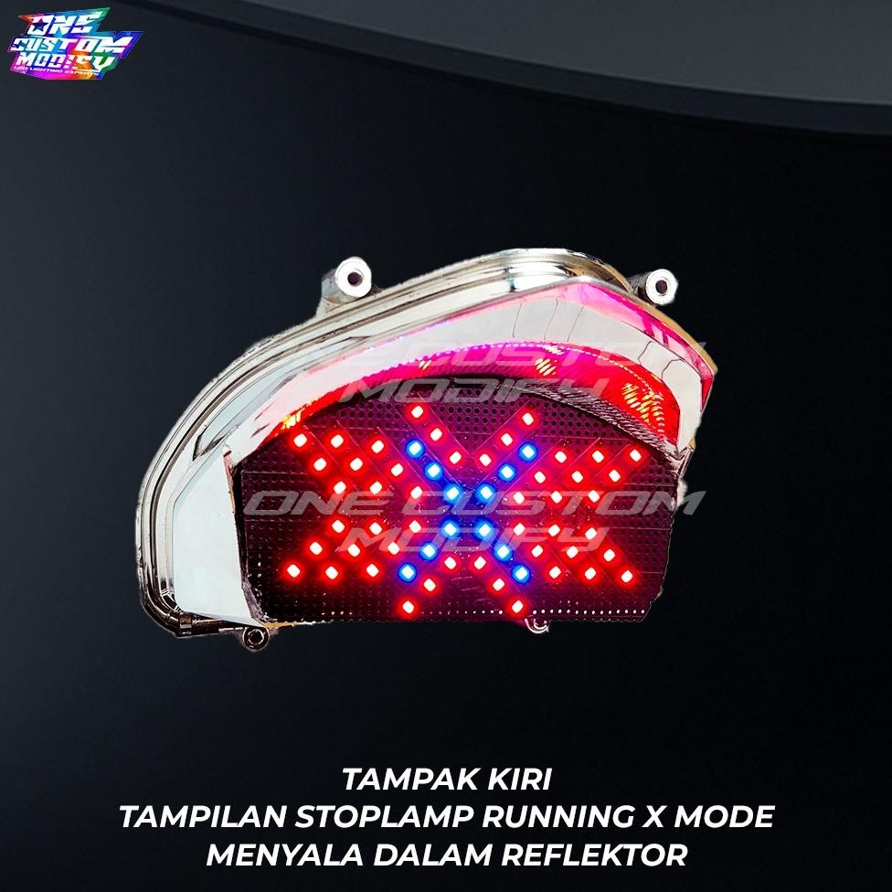 BISA COD Stoplamp Running X Mode  CB 150 R Old Lampu Rem LED Motor Variasi One Custom Modify ka-79