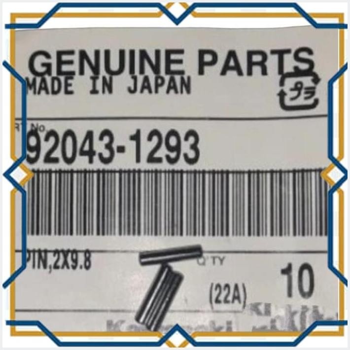 [cli] pin dowel 2x9.8 tiang kips ninja 150r pin dowel tiang as kips ninja rr 92043-1293