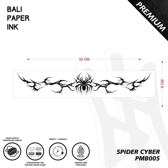 PMB005 Spider Cyber Fruit Ink Tato Temporary Premium Fruit Ink Bali Paper Ink irf