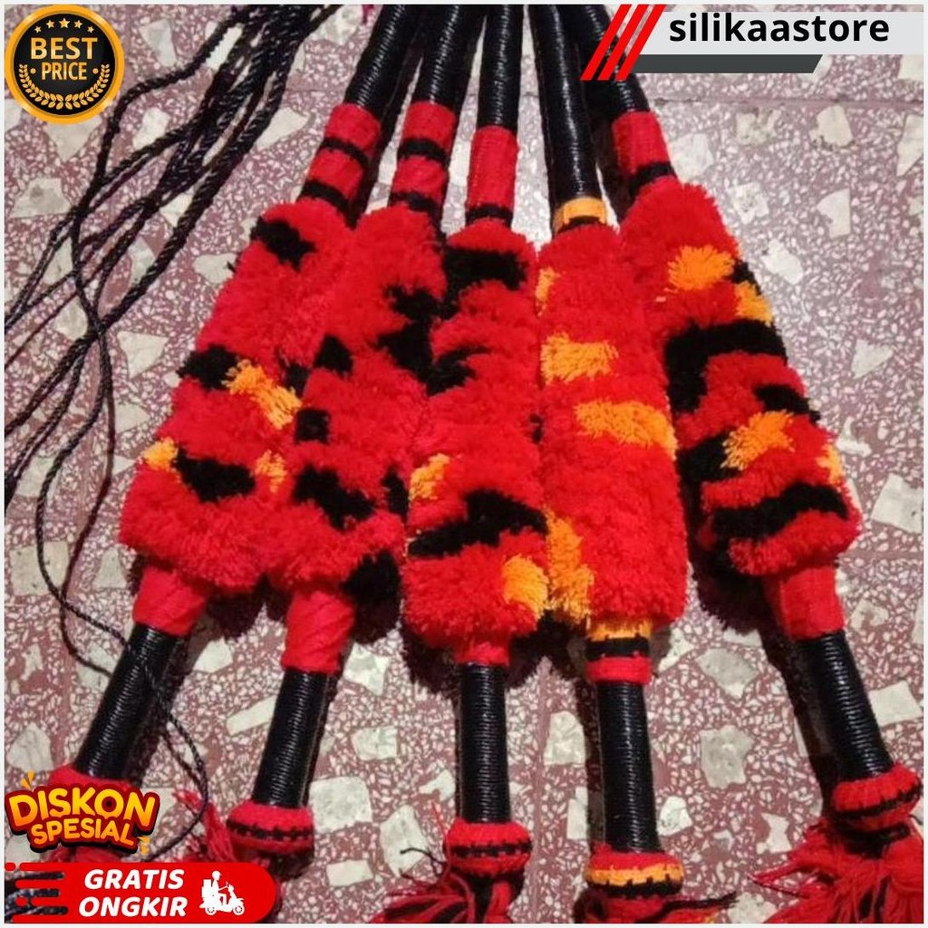 Cambuk Pecut Bopo Gom,Byok Panjang / Pecut Jaranan Panjang / Pecut Bopo Gombyok Original Produk