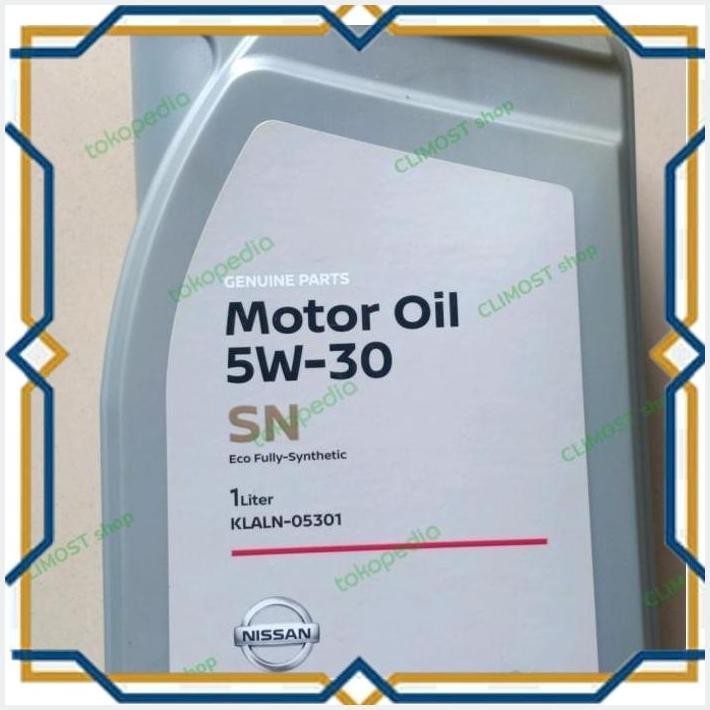 [cli] oli mobil nisan 5w-30 eco fully synthetic 1liter oli mobil 5w30