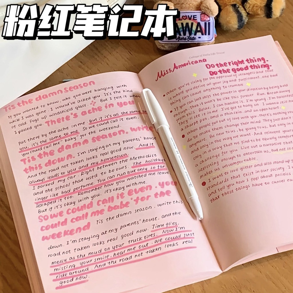 

Buku Catatan Kosong Merah Muda a5Buku Diary Hati Gadis Jurnal Pelajar