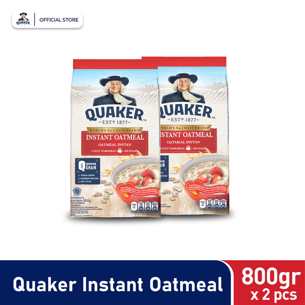 

Quaker Instant Oatmeal 800 gr - Twin Pack