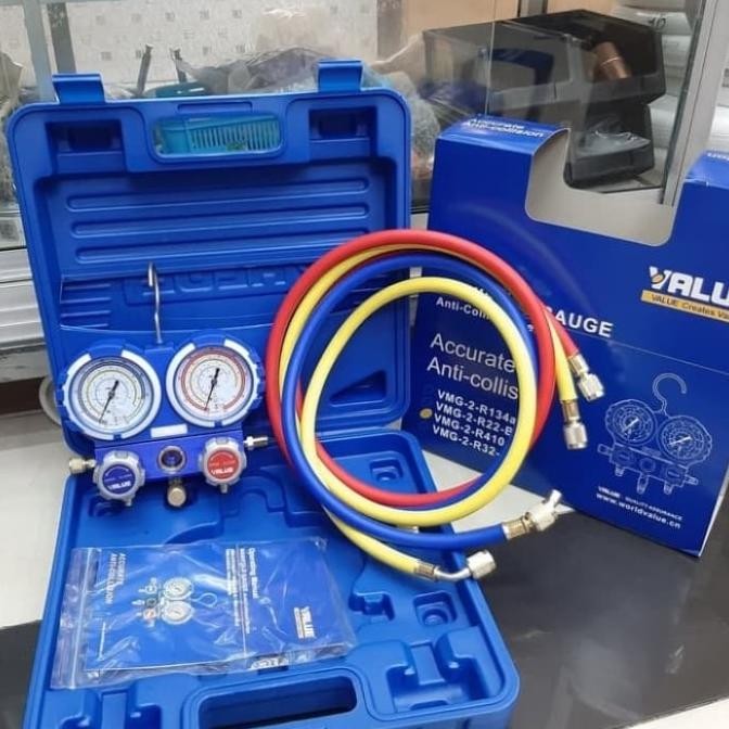Manifold Ac Testing Analiser Ac Value Box R410 R22 R134 R407 Multi Original Dan Terlaris