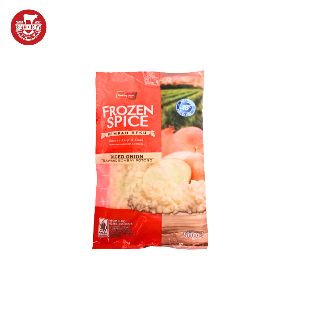 

Cooking Master Diced Onion / Bawang Bombay Potong Frozen 500gr, Brothermeatshop