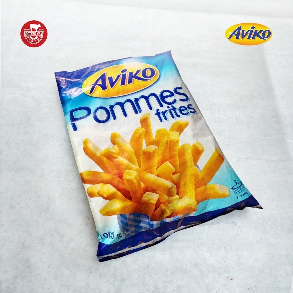 

Ay00! Aviko Pommes Frites Fries Straight Cut, Kentang Goreng Straight Cut 1kg