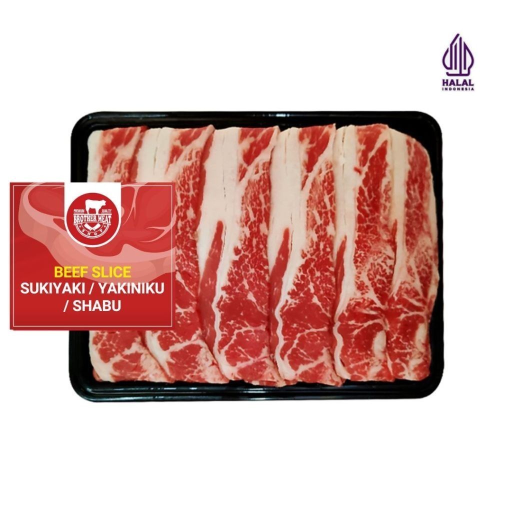 

Beef Slice Sukiyaki / Shabu / Yakiniku 250gr - Brothermeatshop