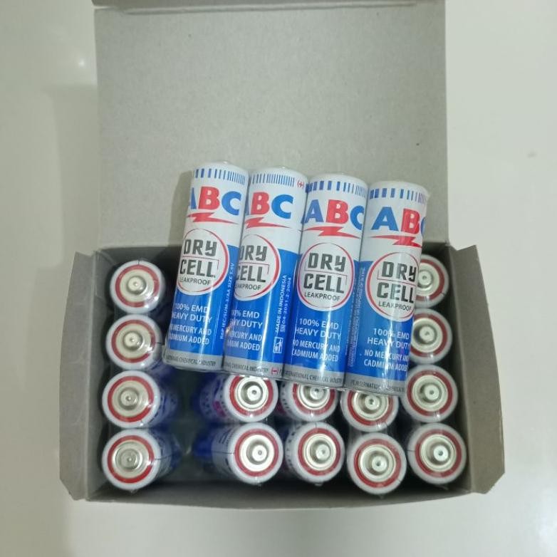 Murah Baterai Abc Aa Ukuran Sedang 1 Box Isi 24 Pcs/Baterai Jam Dinding/Baterai Abc Aa Ukuran Sedang