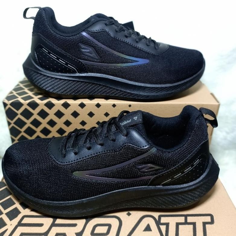 SDR- SEPATU PROATT TGZ896 TALI , HITAM POLOS,SEPATU ANAK SEKOLAH SD DAN SMP.,SMA, SEPATU CASUAL ANAK