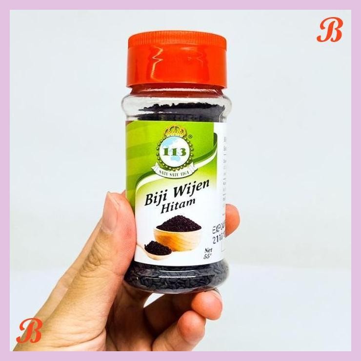 

| SMW | 113 BIJI WIJEN HITAM / BLACK SESAME SEED 55GR - BUMBU DAPUR SIAP PAKAI