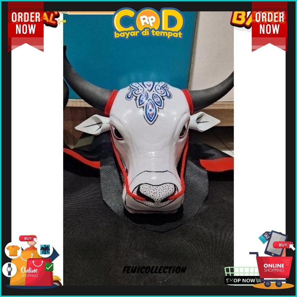 Mainan Bantengan Mberot Putih /Mainan Anak Anak Bantengan Bantengan Mberot Krs Bisa Cod