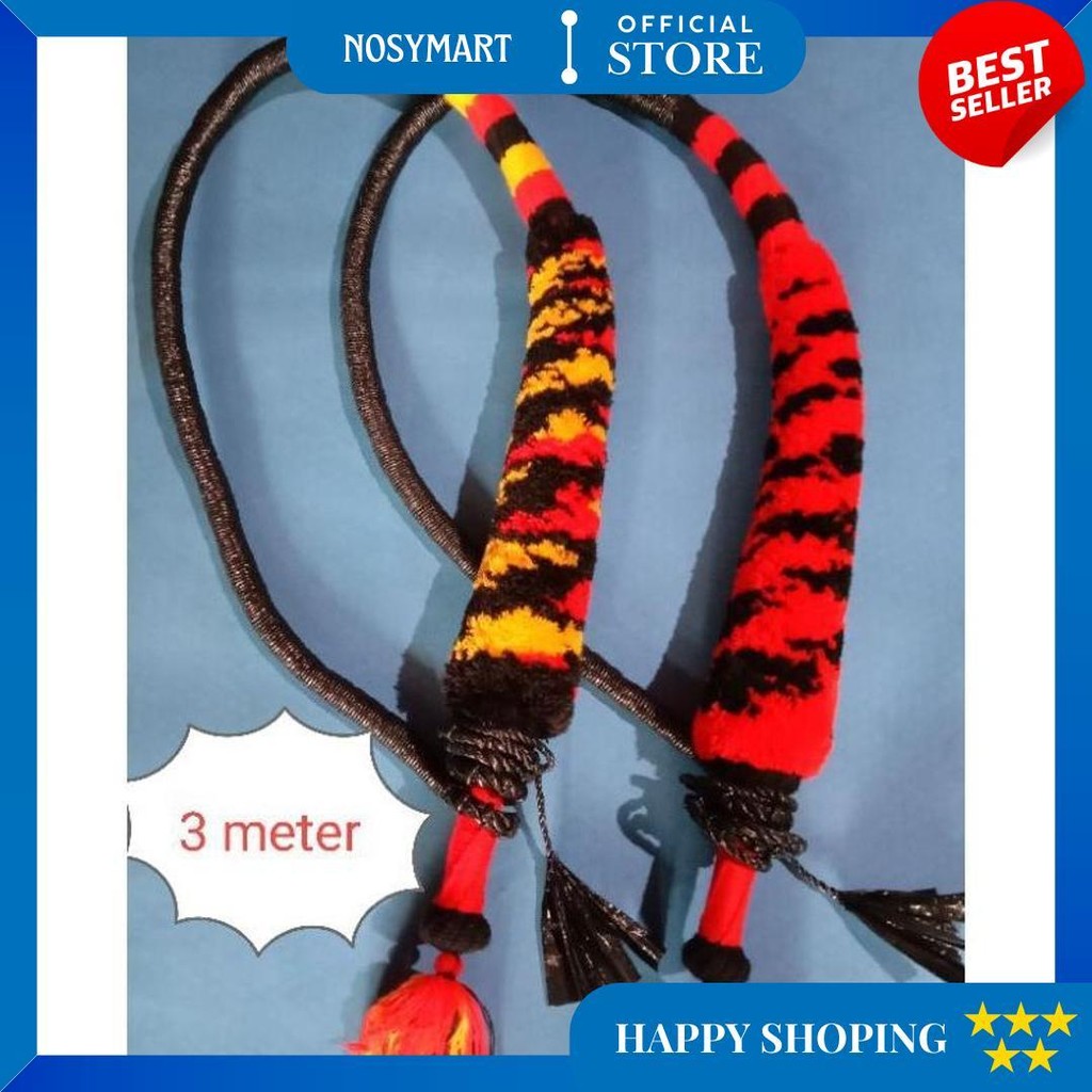 [ Cod ] Cambuk Pecut Bopo Gom,Byok Panjang / Pecut Jaranan Panjang / Pecut Bopo Gombyok