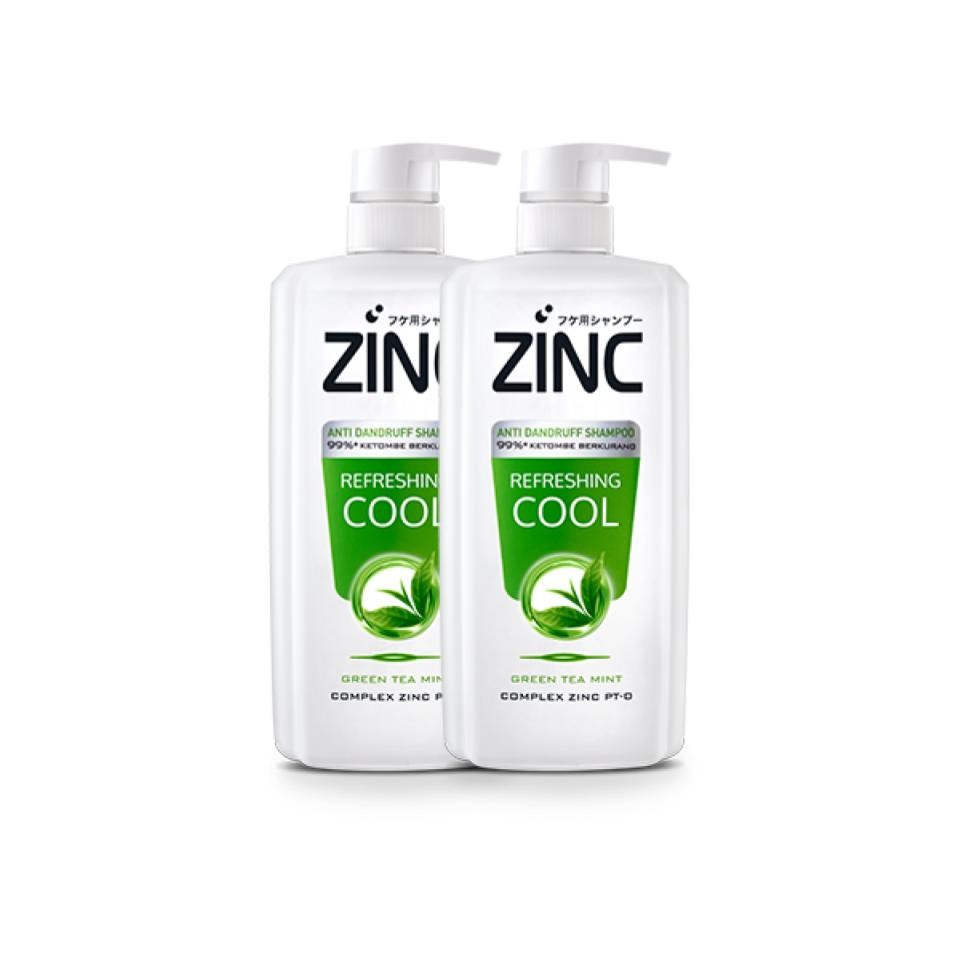 Zinc Shampoo Refreshing Cool Botol 680 ml x2 - Gambar 4