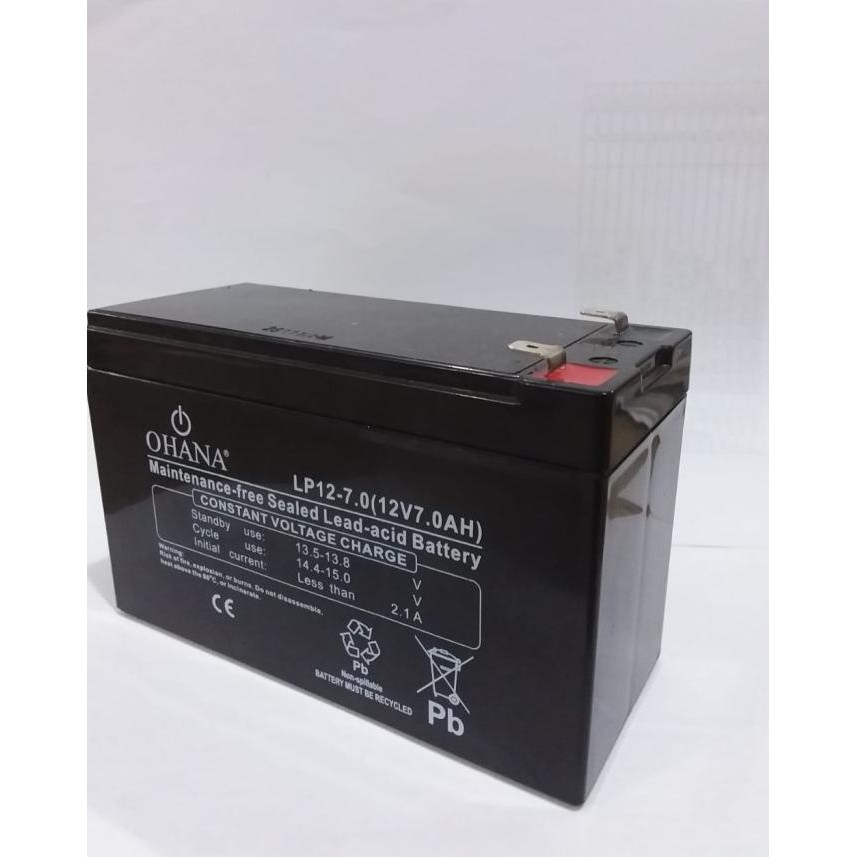 Murah 710042 Battery Ohana 12V7Ah Sealed Lead Acid Aki