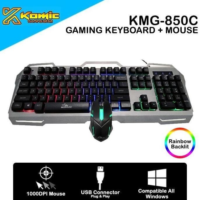Keyboard Mouse gaming komic KMG-850c