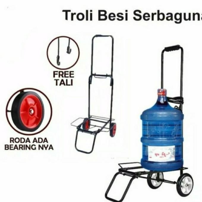TERMURAH - TROLI RODA SERBAGUNA UNTUK ANGKAT GALON, TABUNG LPG, BARANG DAN DOS