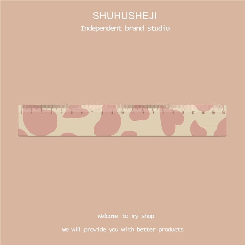 

Penggaris Akrilik Siswa Perempuan Universal, Alat Tulis Penggaris Artistik Sederhana