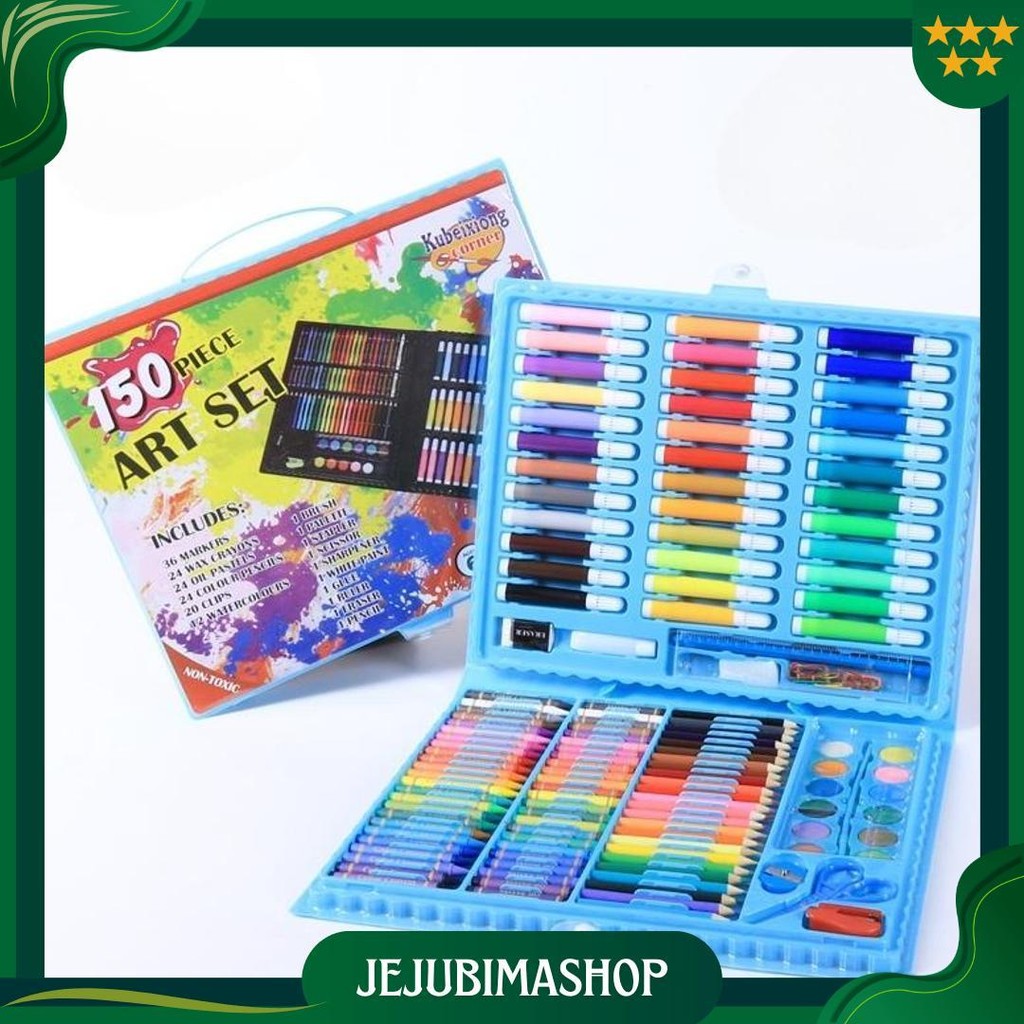 

Crayon Set Peralatan Gambar & Lukis Pensil Warna/ Art Set Isi 150 Pcs Kualitas Premium Promo Puncak