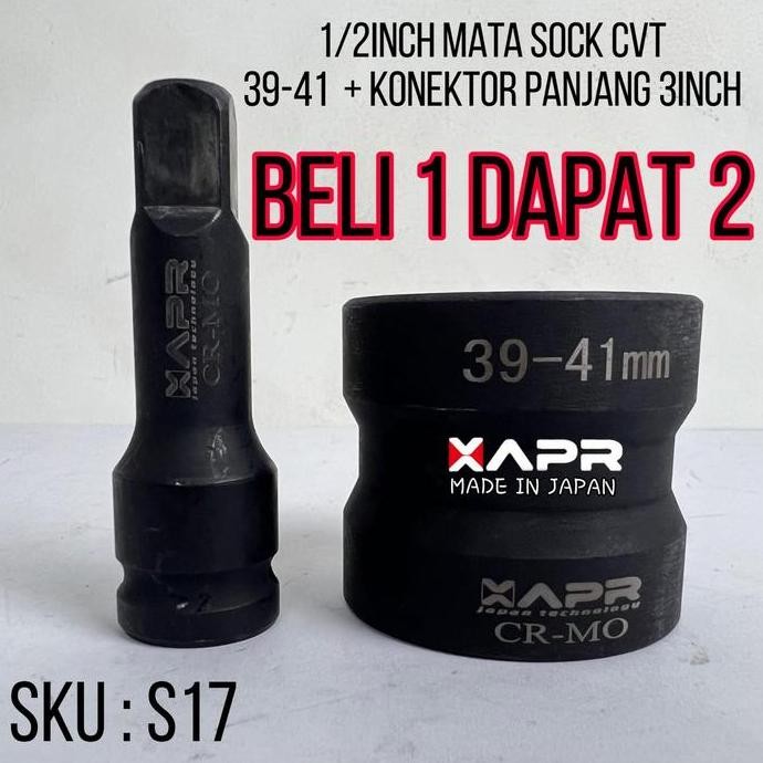 TERMURAH MATA SOK 39-41MM APR S17 CR-MO MATA SHOCK IMPACT 1/2 KUNCI MATA SOK