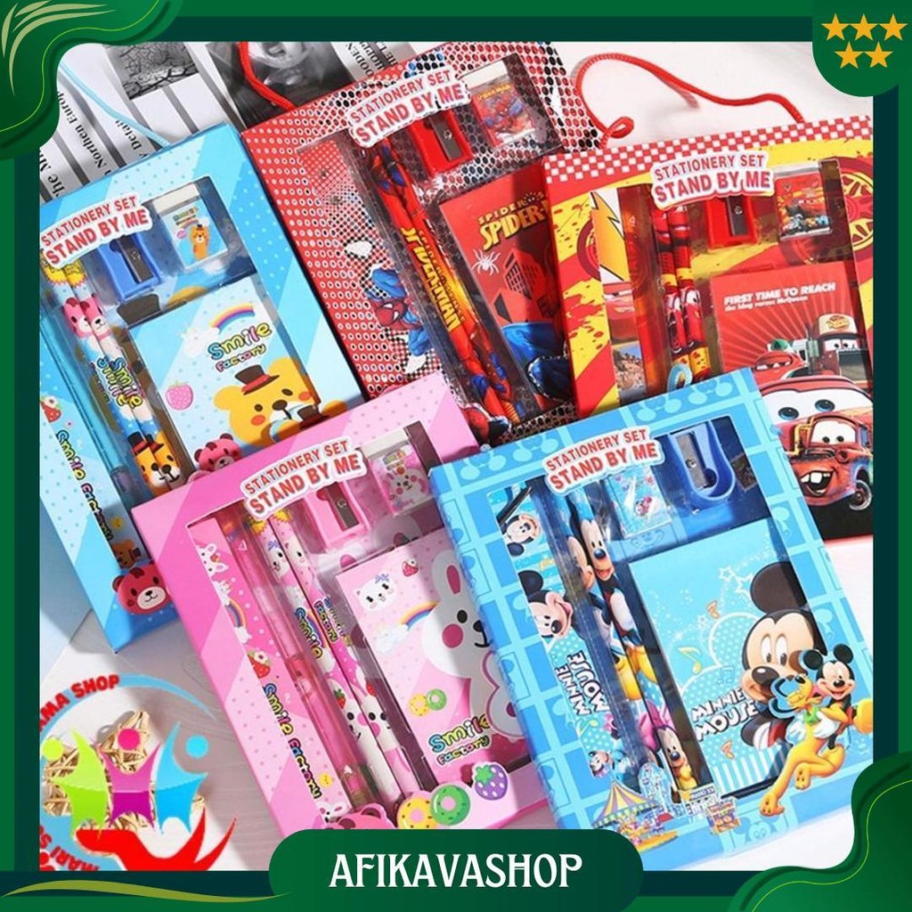

Msbs Alat Tulis Set 6In1 Stationery Set Lucu Karakter Set Perlengkapan Alat Tulis Sekolah Anak-Anak Tk Murah Best Seller