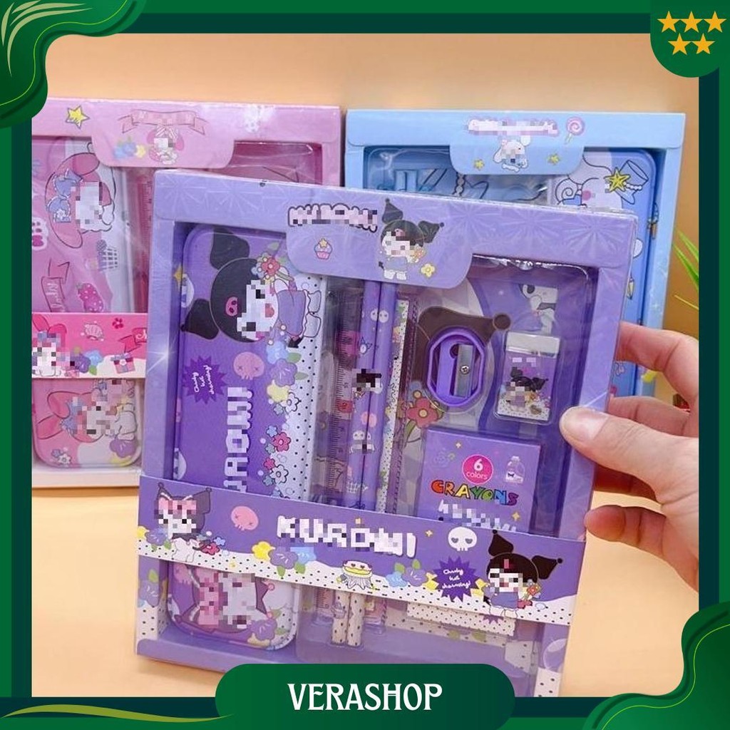 

Hc Paket Alat Tulis Set 7 In 1 Set Stationery 7In1 Karakter Kartun Alat Tulis Anak Sekolah Penghapus Pengaris Kotak Pensil Penggaris Crayon Cod