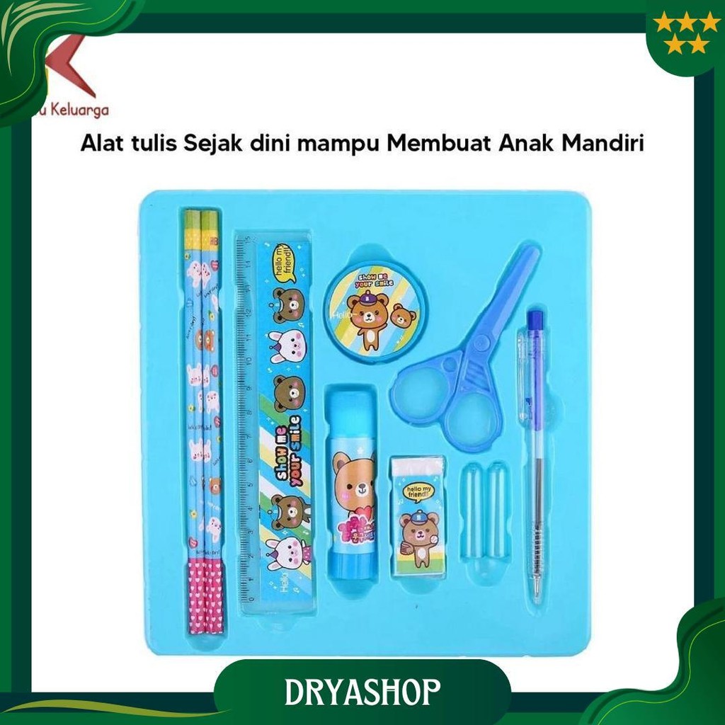 

Satu Keluarga Alat Tulis Set 8In1 Karakter A26 Paket Alat Tulis Anak Tk Stationery Kids / Set School Supplies Gift Eraser Ruler Promo