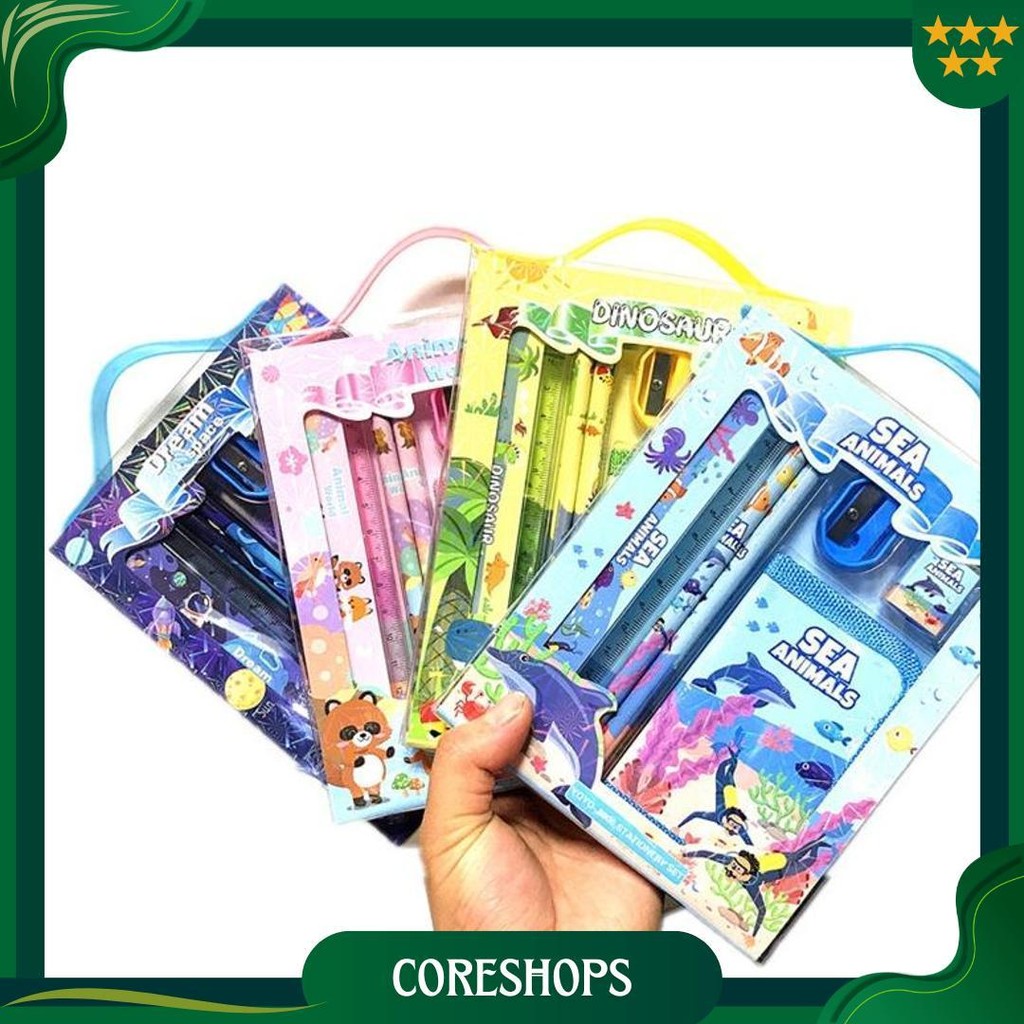 

2011 Stationary Set Kotak Pensil Anak Set Stationery Alat Tulis Kotak Pensil Karakter Sale