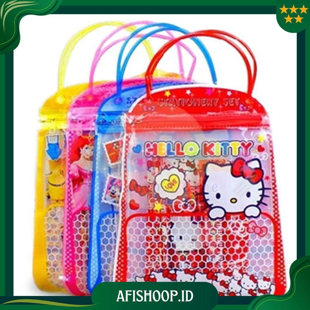 

Kiddikiddo Set Alat Tulis Sekolah/ Stationery Set Tas / 7In1 Alat Tulis Set Tas / Paket Alat Tulis Promo 4.4