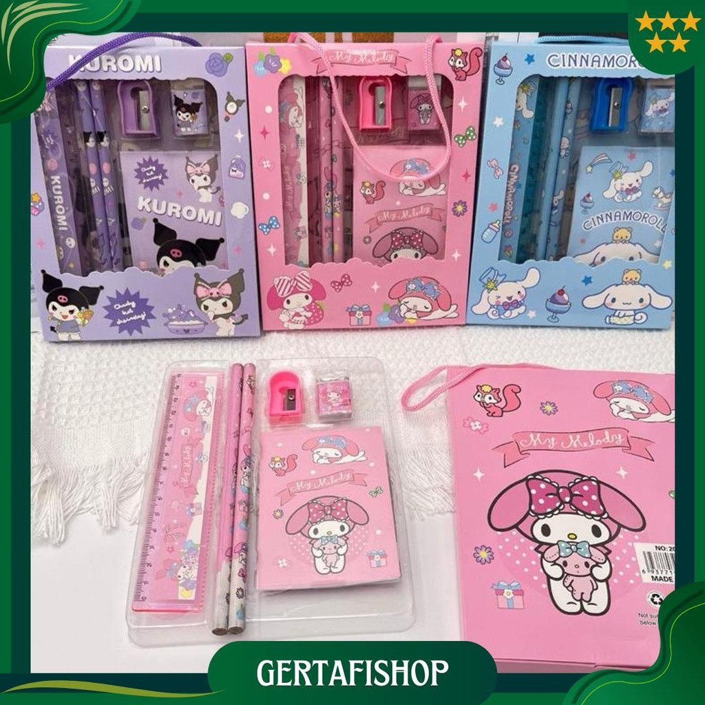 

Set Stationery Paket Alat Tulis Anak Cocok Untuk Souvenir Atau Hadiah Ulang Tahun Anak Set Alat Tulis Paket Ulang Tahun Birthday Anak Study Karakter Kartun 8In1 5In1 Dompet 7In1 Hadiah Lomba Sanrio My Melody Cinnamonroll Kuromi Promo 4.4