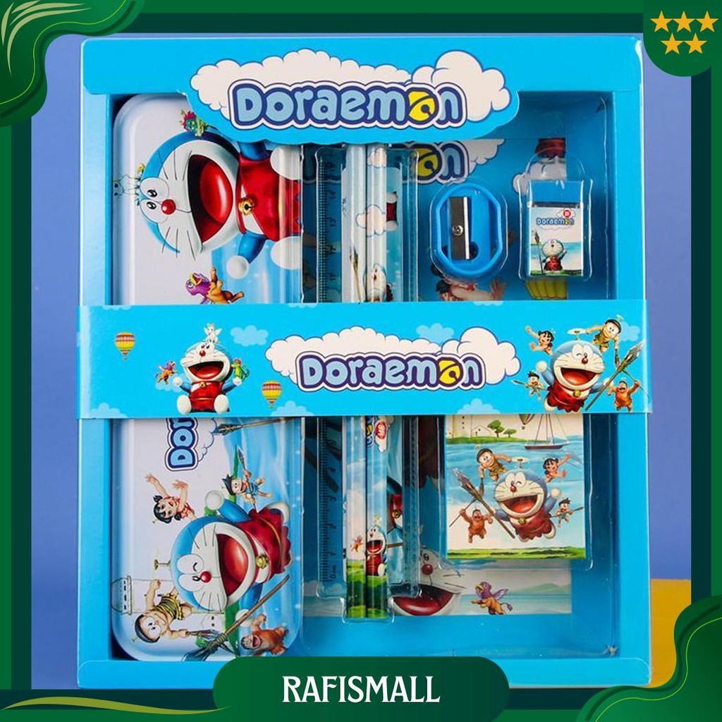 

Set Atk Gift Box Kids Anak Motif Astronot Dinosaurus Animal Ocean Unicorn Cars Spiderman Frozen Princess Hello Kitty Doraemon Pony Pensil Penggaris Penghapus Rautan / 1 Set Pencil Hadiah P9 Gratis Ongkir