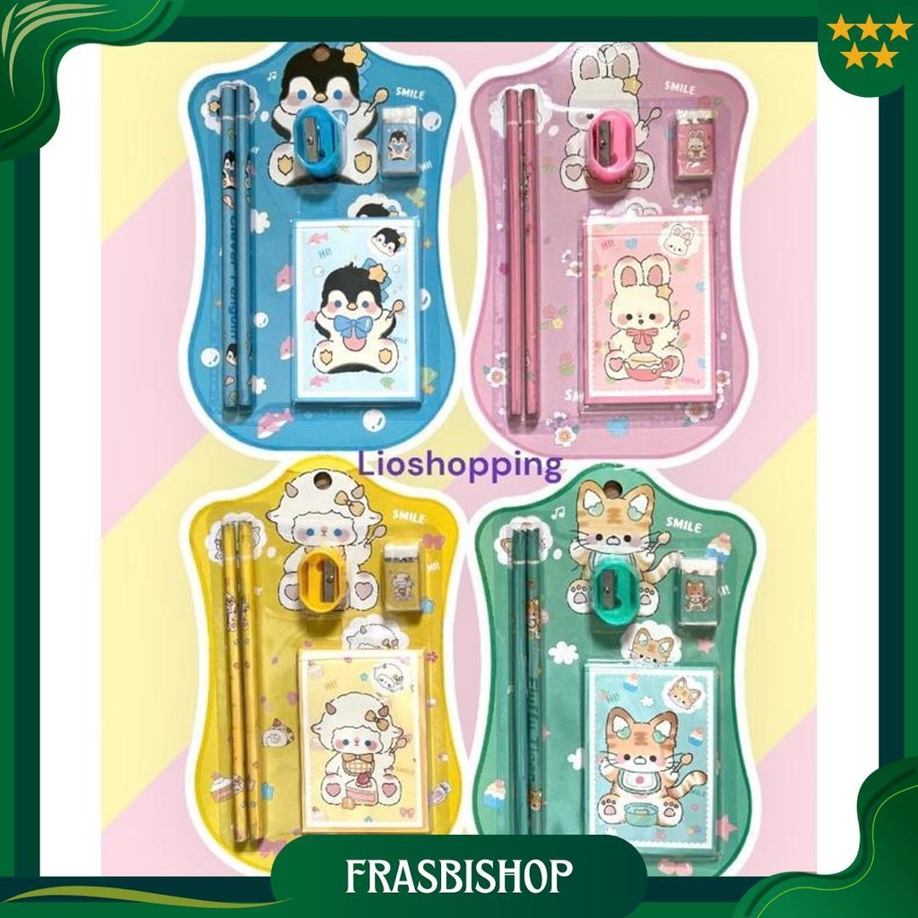 

Castle 5 In 1 Set Stationery Anak Sekolah Paket Alat Tulis Pensil Buku Rautan Serutan Souvenir Hampers Goodie Bag Birthday Hadiah Lomba Cod