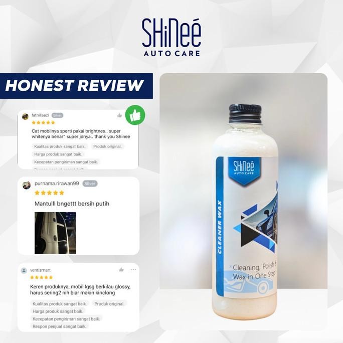 Pengkilap Mobil Motor Wax Warna Putih Shinee Cleaner Wax Original Dan Terpercaya