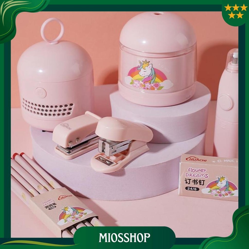 

Paket Set Alat Tulis Elektrik / Electric Stationery Set / Elektrik Rautan Penghapus Vacuum Pensil Lucu Astronot Imut Cod