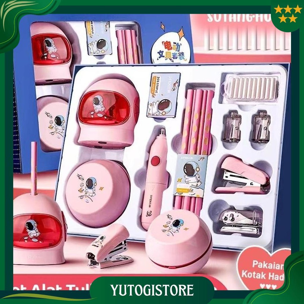

Sutang11 In 1 Electric Stationery Set Alat Tulis Elektrik Rautan Penghapus Vacuum Pensil / Anak Alat Perkakas Belajar Anak Perempuan Anak Laki-Laki Kado Promo Puncak