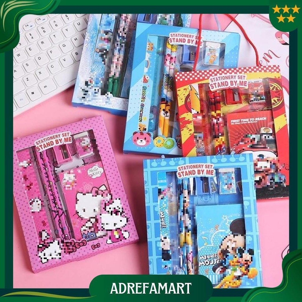 

Dp Alat Tulis Set 6In1 Stationery Set Karakter Lucu Set Perlengkapan Alat Tulis Cute Sekolah Anak-Anak Tk Sale