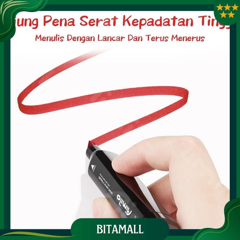 

Aimilo Spidol Warna Warni 1 Set Sketch Marker 2 Tips Kartun Marker Set 24/36/48/60/80 Warna Promo
