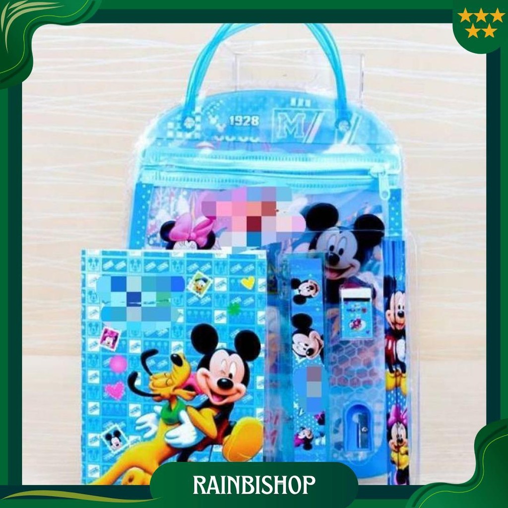 

Stationary Set Free Bag / Set Alat Tulis Anak Sekolah Motif Kartun. Ori