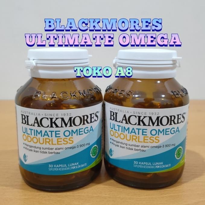 BLACKMORES Ultimate Omega Odourless 30 Kapsul Blackmores Omega 3 Minyak Ikan BPOM TEG