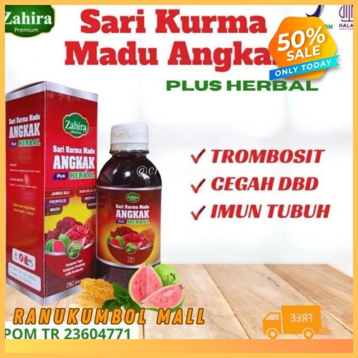 

SARI KURMA MADU ANGKAK PLUS PROPOLIS ZAHIRA RANU KUMBOL MALL KUALITAS PRODUK TERBAIK!!