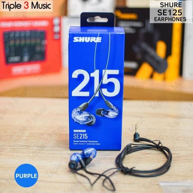 SHURE SE215 Pro Purple Iem Panggung in ear monitor